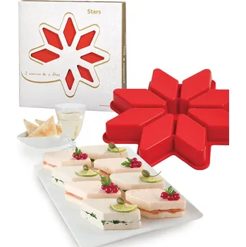 Forma na pečení Forma silikonová (hvězda 8 porcí) prům.26, v.3,3cm