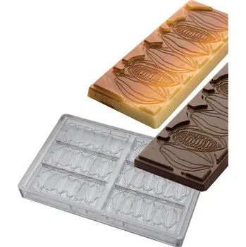 Forma na pečení Forma na čokoládovou tabulku 50g (kakaový bob) 3x2 tvary/forma