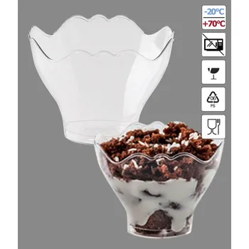 Jednorázové nádobí Pohárek PS Prego 250ml (čirý) 50 ks/bal