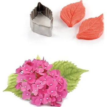 Vykrajovátko Žilkovače, vykrajovátko, sada 3ks (list Hortenzie) 3,8x6,5, v.2cm