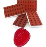 Forma silikonová na želatinu (jahoda) 3x8 tvarů/forma