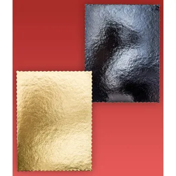 Podložka dortová 2400 lem, 40x60cm (zlato-černá) 10 kg/cca 17ks/bal
