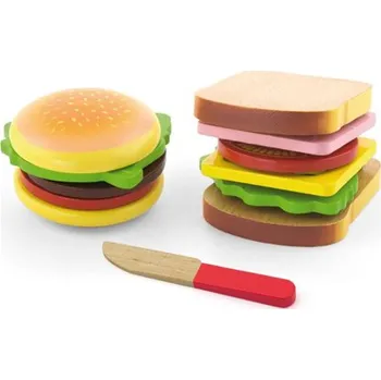 Dřevěná hračka VIGA Hamburger a Sendvič