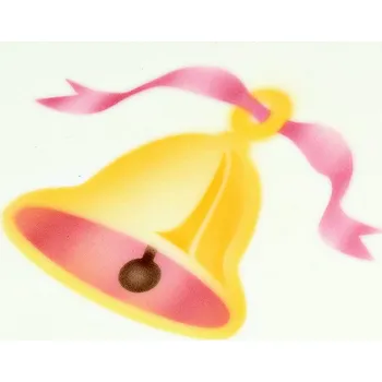 Stencil dekorační (zvonek) 3 kroková