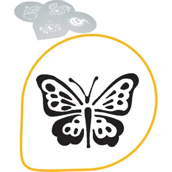 Šablona na dekoraci (motýl) prům. 26cm, plast