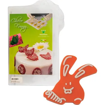 Forma na pečení Forma na čokoládové dekorace (králík s mrkví) 11 tvarů/2 formy