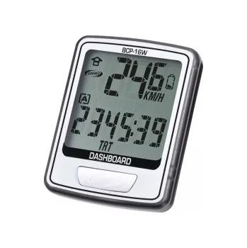 Tachometr COMPUTER BBB DASHBOARD 12 FUNKCÍ BEZDRÁTOVÝ BÍLÝ
