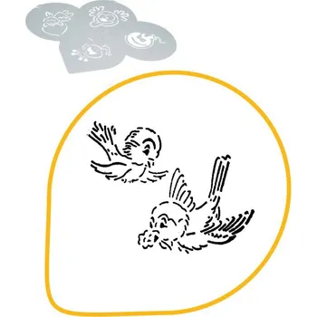 Šablona na dekoraci (ptáčci) prům. 26cm, plast