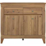 BRW Bergen Komoda KOM2D2S, Modřín sibiu zlatý 110x98x47 (SxVxH)