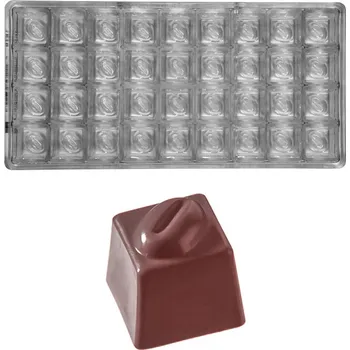 Forma na pečení Forma na pralinky (motiv zrnko kávy 14g) 4x9 tvarů/forma