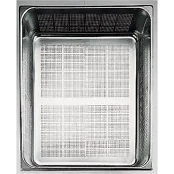 Nerezový dřez GN 2/1 v.2cm nerez děrovaná 65x53cm