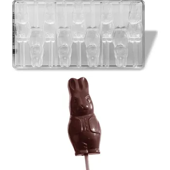 Forma na pečení Forma na čokoládová lízátka (zajíc 16g) 9 tvarů/forma