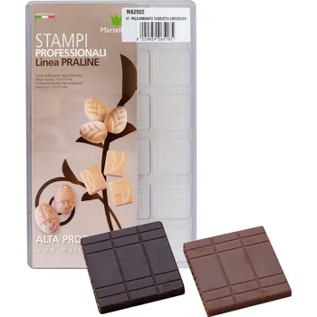 Nádoba na pečení Forma na čokoládovou tabulku 5g (dekor obdélníky) 24 tvarů/forma