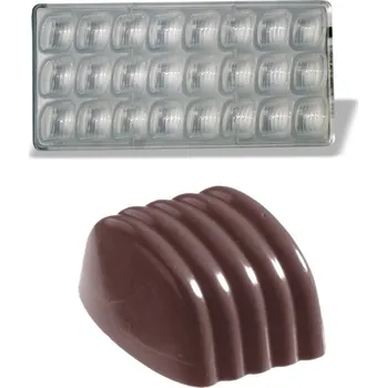 Nádoba na pečení Forma na pralinky (oblouk pruhy 13g) 3x8 tvarů/forma