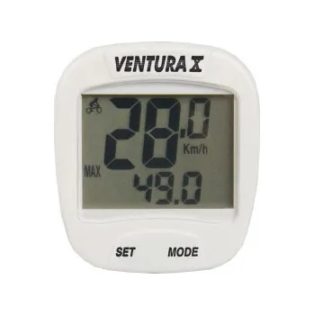 Tachometr COMPUTER VENTURA 10 FUNKCÍ BÍLÝ