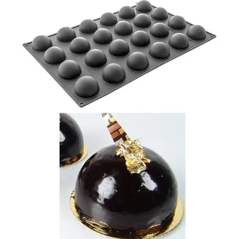 Forma na pečení Forma silikonová (24ks polokoule) prům.7, v.4cm, 120ml