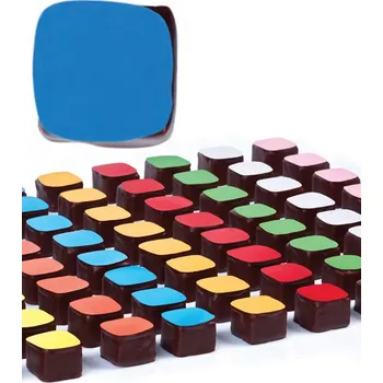 Jedlá dekorace na dort Transfer fólie jednobarevná (modrá) 1 ks/40x25cm