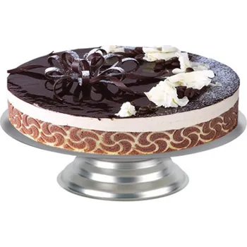 Stojánek na dort nerez (pevný) prům.22cm, v.10cm