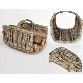 Ratanový koš na DŘEVO oblouk