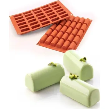 Forma na pečení Forma silikonová (30ks mini buche) 4,4x1,8, v.2cm