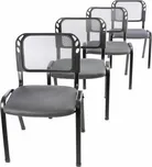 Garthen 41041 sada 4 židlí šedé