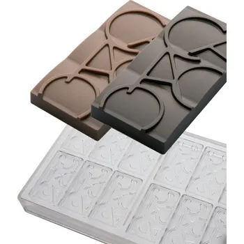 Nádoba na pečení Forma na čokoládovou tabulku 20g (Snack Cacao) 6x2 tvary/forma