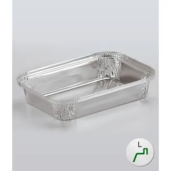 Jednorázové nádobí Miska ALU hranatá typ L,560ml (170x120, v.30mm) 50 ks/bal
