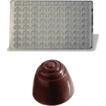 Nádoba na pečení Forma na pralinky (vzor kruhy 3g) 8x9 tvarů/forma