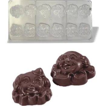 Forma na pečení Forma na pralinky (klaun 11g) 2x6 tvarů/forma (2 fig)