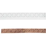 Forma silikonová 3D (dekor kvítky) 17x1,7cm