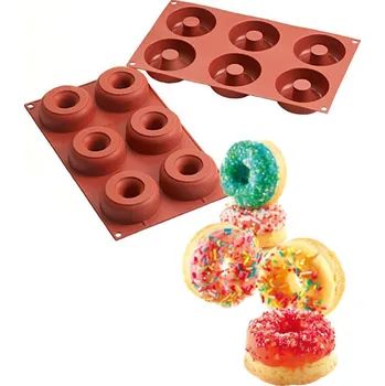 Forma na pečení Forma silikonová (6ks donuts velké) prům.7,5/2,5cm, v.2,8cm