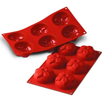 Forma na pečení Forma silikonová (6ks narcis velký) prům.7,6, v.4cm