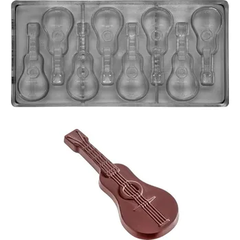 Forma na pečení Forma na pralinky (kytara 13g) 8 tvarů/forma