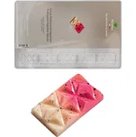 Forma na čokoládové Neapolitánky 4g (obdélník s reliéfem) 20 tvarů/forma