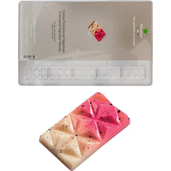 Forma na pečení Forma na čokoládové Neapolitánky 4g (obdélník s reliéfem) 20 tvarů/forma