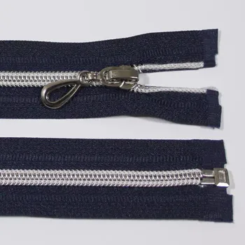 Zip Zip spirálový 6mm délka 70cm, barva 330 (dělitelný) se stříbrnými zoubky