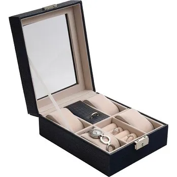 Box na hodinky JK BOX SP-1810/A14, Kazeta na hodinky a šperky modrá 264883448