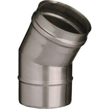 Kouřovod Koleno 45°, průměr 180 mm, nerezové IVESB418