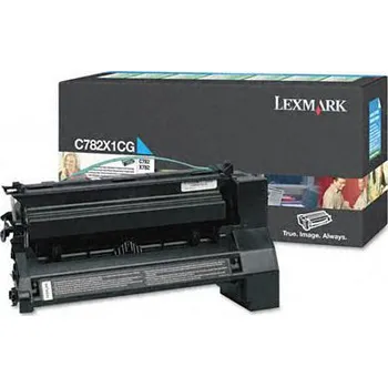 Počítačové příslušenství Lexmark C782X1CG, originální toner, azurový, 15000 stran