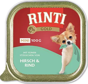 Krmivo pro psa Rinti Gold Mini vanička jelen/hovězí 100 g