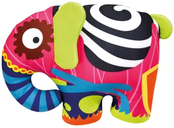 Plyšová hračka BINO Barevný slon 39 x 30 cm