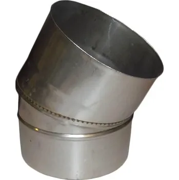 Kouřovod Koleno 15°, průměr 80 mm, nerezové IVESB108