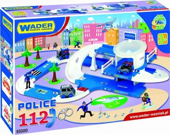 Set autodráh Wader Toys Kid Cars 3D policie