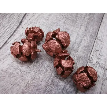 umělá květina Šišky cypříš měděné - 20 ks