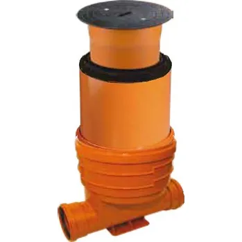 kanalizační vpusť OSMA kanalizační šachta DN400x 500 mm průchozí - pro KG 200 poklop plný litina - 40t