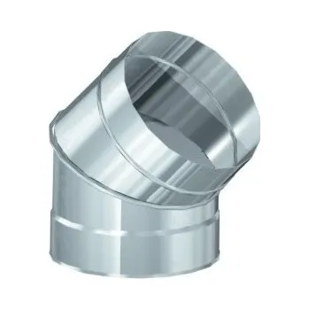 Kouřovod Koleno 30°, průměr 120 mm, nerezové IVESB312