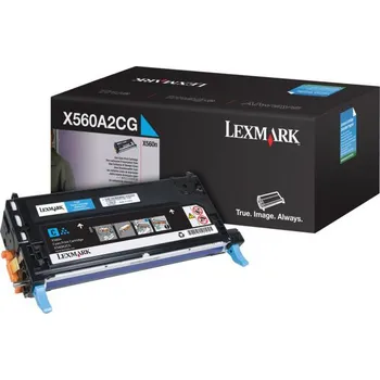 Počítač Lexmark X560A2CG, originální toner, azurový, 4000 stran