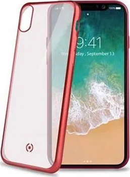Pouzdro na mobilní telefon Celly Laser pro iPhone X červený