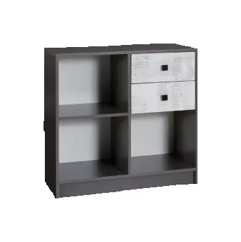 Dětská skříň Nábytek PEGAS s.r.o. Komoda pravá TOMMY R13, Grafit/Enigma