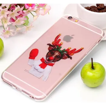 Ochranný kryt pro iPhone 6 Plus a 6S Plus - s vánočním psem